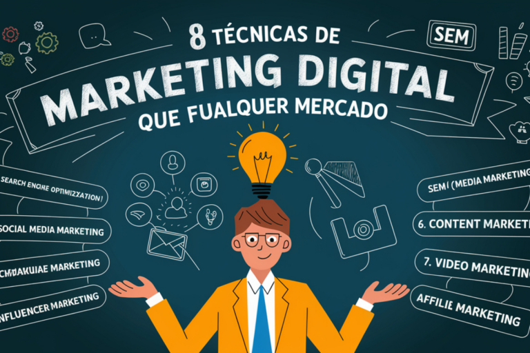 8 Técnicas de Marketing Digital que funcionam em qualquer mercado.